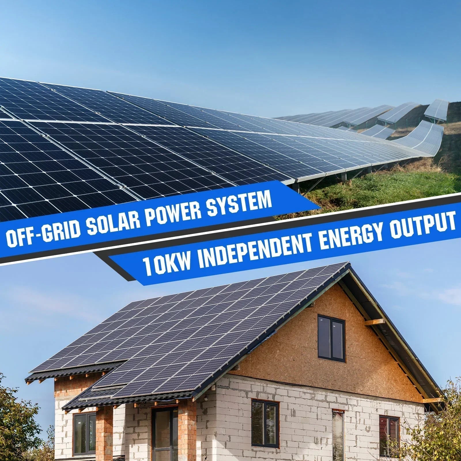 ECO-WORTHY Complete Off-Grid Solar Panel Kit | 2×5kW 120V/240V Output | 20.48kWh–30.72kWh Lithium Battery | 7380W–9840W Solar Input - OVERLANDERS Outfitter