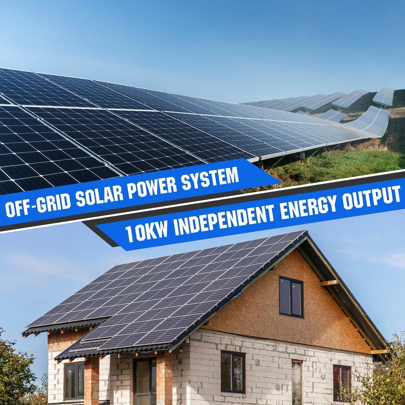 ECO-WORTHY Complete Off-Grid Solar Panel Kit | 2×5kW 120V/240V Output | 20.48kWh–30.72kWh Lithium Battery | 7380W–9840W Solar Input - OVERLANDERS Outfitter