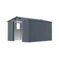 [08X10FT] Large Outdoor Metal Backyard Garden Storage Tool Shed With Window And Lockable Doors (SAK68140) - We The Collective
