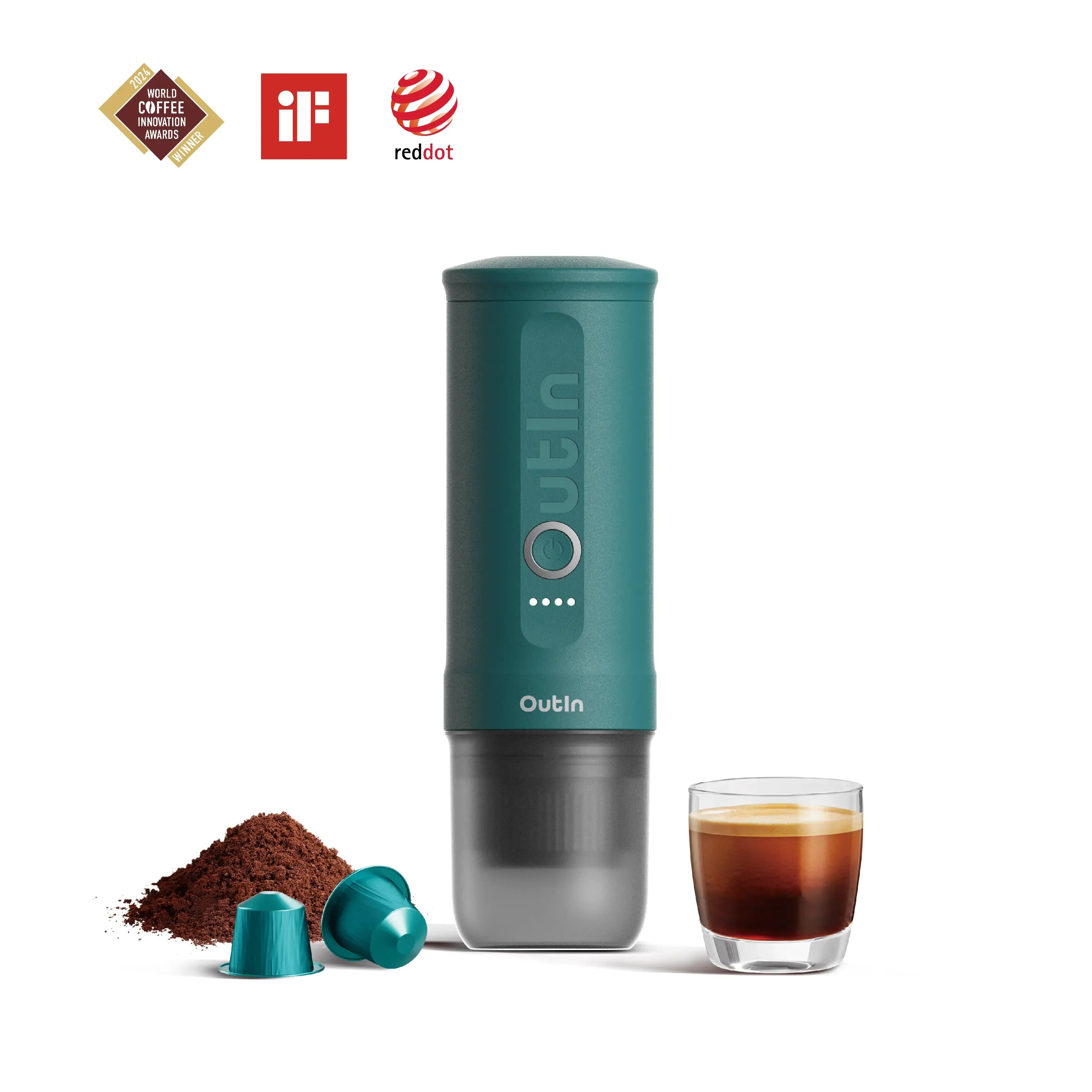 Nano Portable Espresso Machine (OutIn Teal) - OVERLANDERS Outfitter