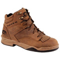 Men's brown leather hiking boot from Roper ExplorerX by HatCountry, showing rugged outdoor footwear with sturdy laces and ankle support.