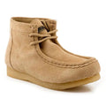 Men's tan leather suede shoe from Roper Sunscape collection, stylish footwear with a casual, comfortable design.