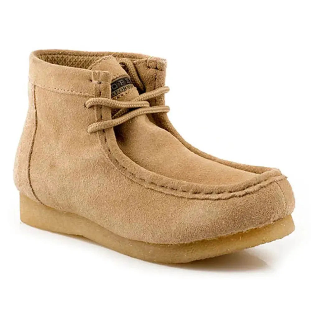 Men's tan leather suede shoe from Roper Sunscape collection, stylish footwear with a casual, comfortable design.