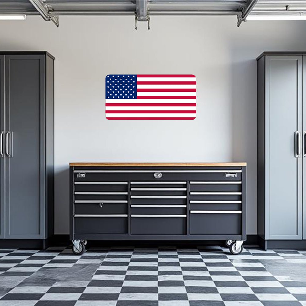 Old Glory Garage Wall Decal - OVERLANDERS Outfitter