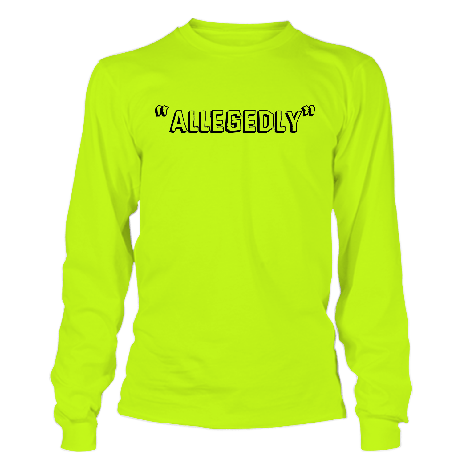 Allegedly - Long Sleeve Safety Yellow Hi-Vis - OVERLANDERS Outfitter
