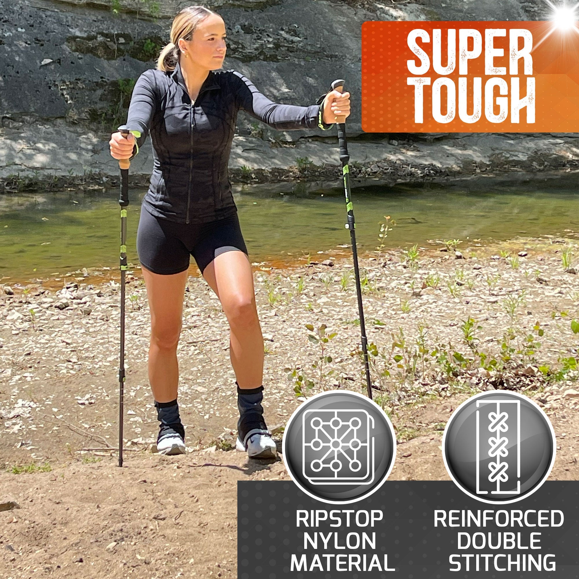 Pike Trail Mid Length Gaiters Small/Medium Adjustable Fit - OVERLANDERS Outfitter