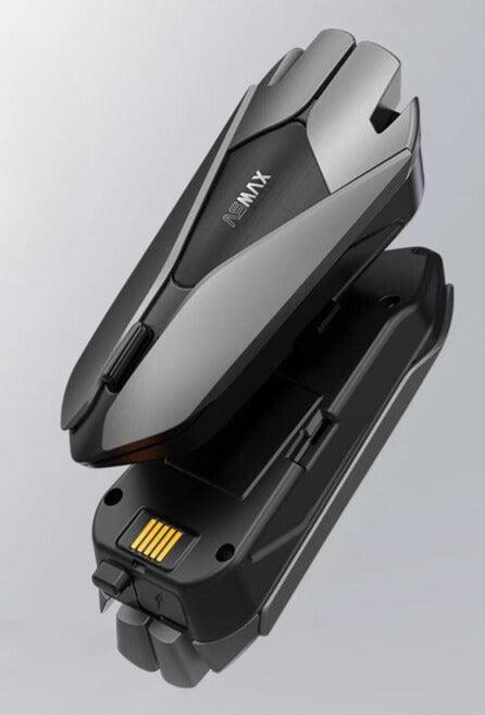 ASMAX™ wireless Bluetooth motorcycle helmet headset with built-in microphone and controls, compatible with Bean's Moto Booth accessories.