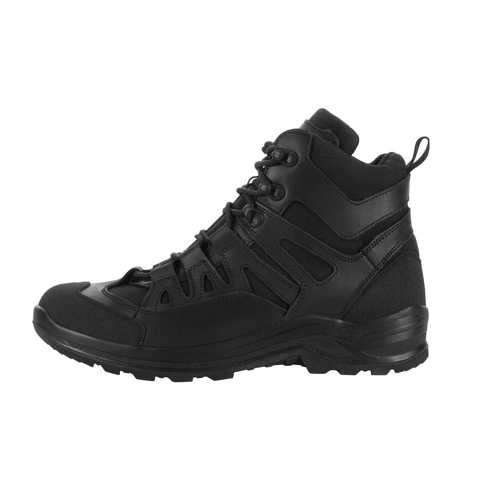 M-Tac Field Boots Mk.2 R Gen.II tactical boots in black with rugged leather and durable sole, designed for outdoor and tactical use.