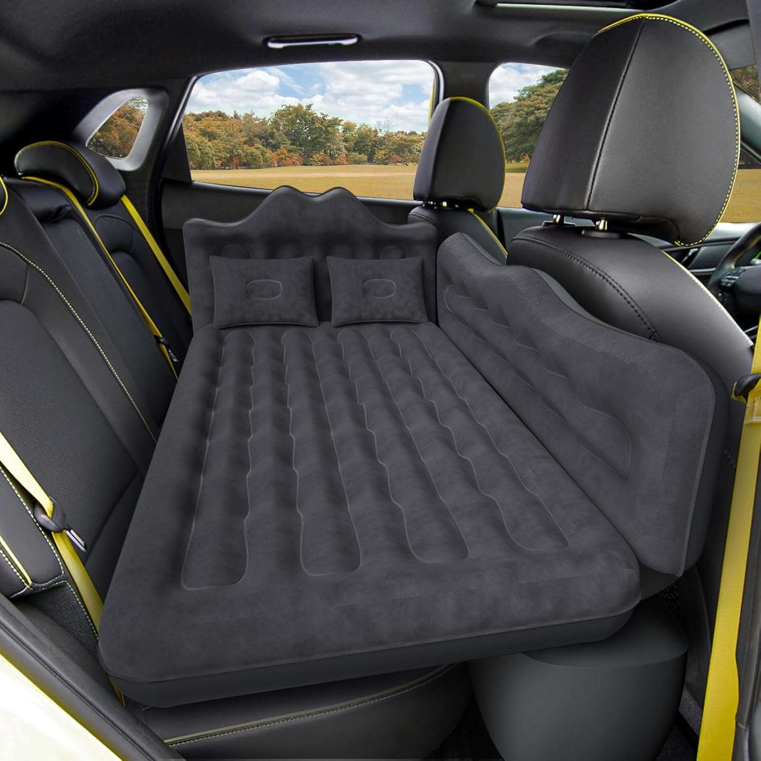 Thicken Backseat SUV/Car/Truck Air Mattress Air Bed Inflatable SUV Truck Mattress -24'' Width/Grey - OVERLANDERS Outfitter