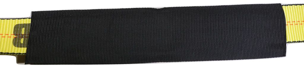 Yellow 2" x 8 ft axle wrap auto tie-down ratchet straps with snap hooks, designed for towing, by RatchetStrap.Com.