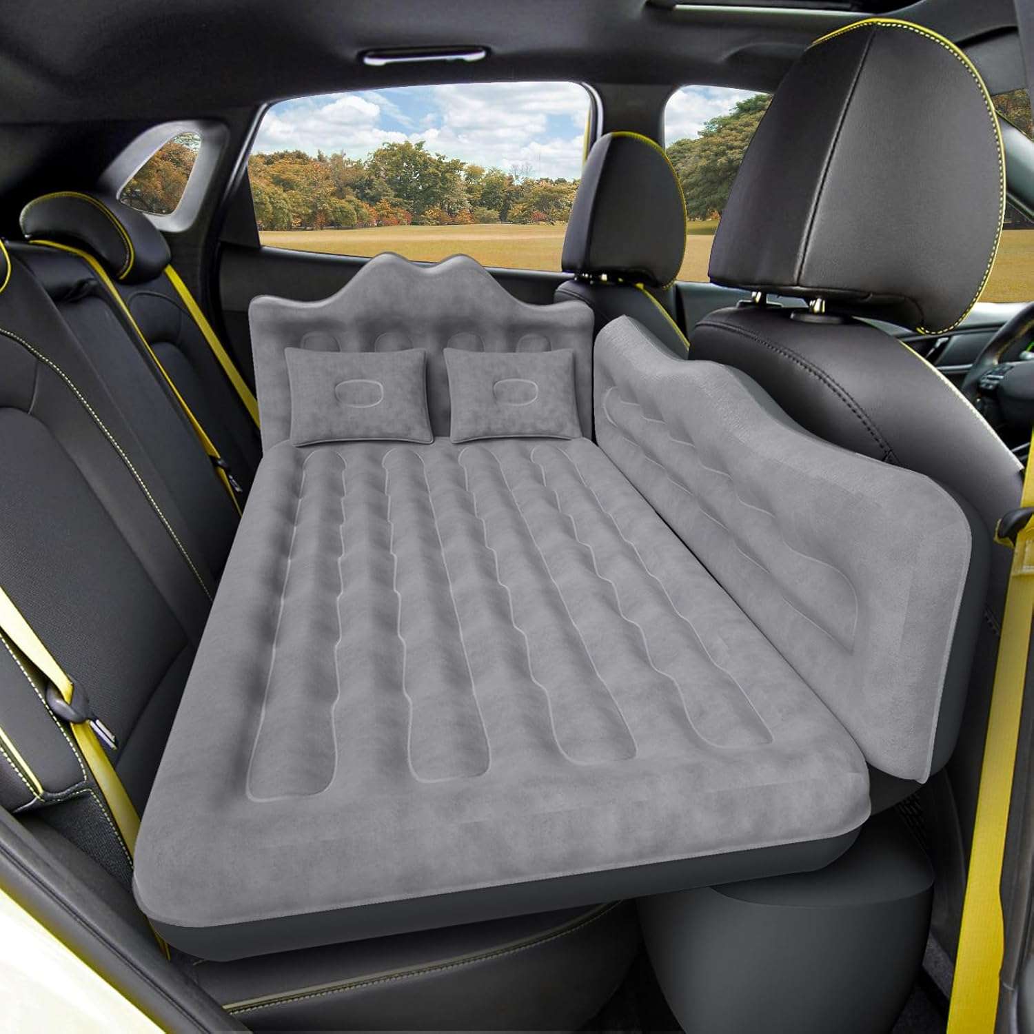 Thicken Backseat SUV/Car/Truck Air Mattress Air Bed Inflatable SUV Truck Mattress -24'' Width/Grey - OVERLANDERS Outfitter