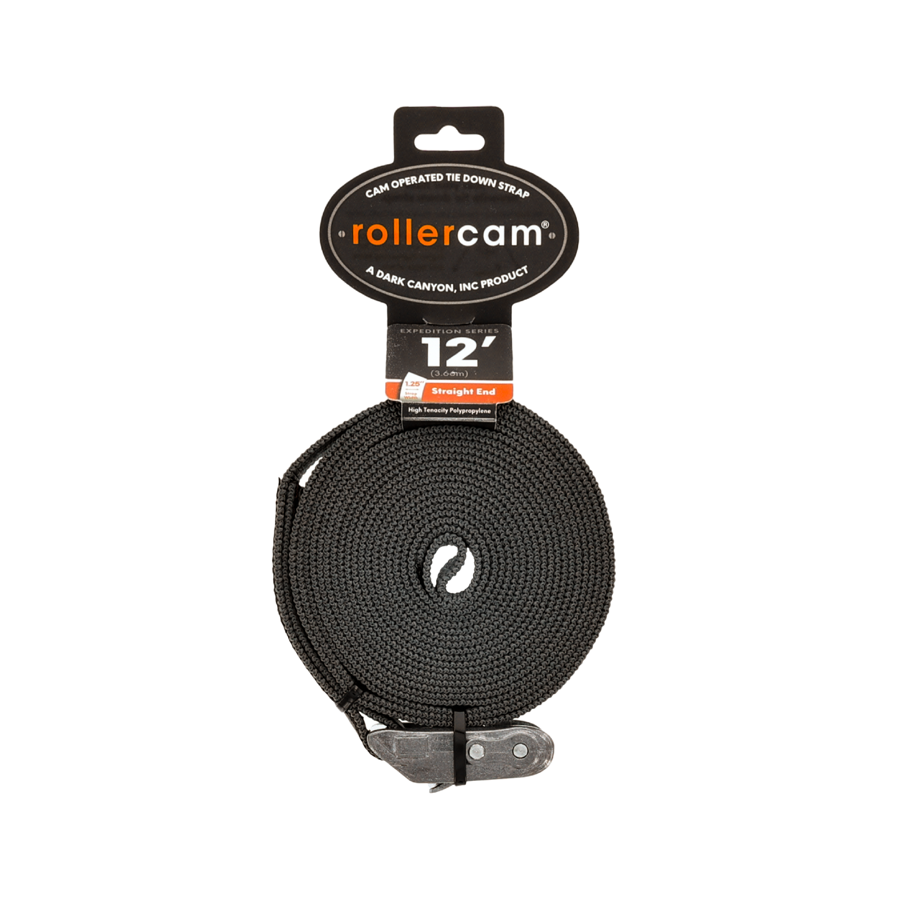 Rollercam 1.25" straight end product image showcasing its sleek design and durable construction.