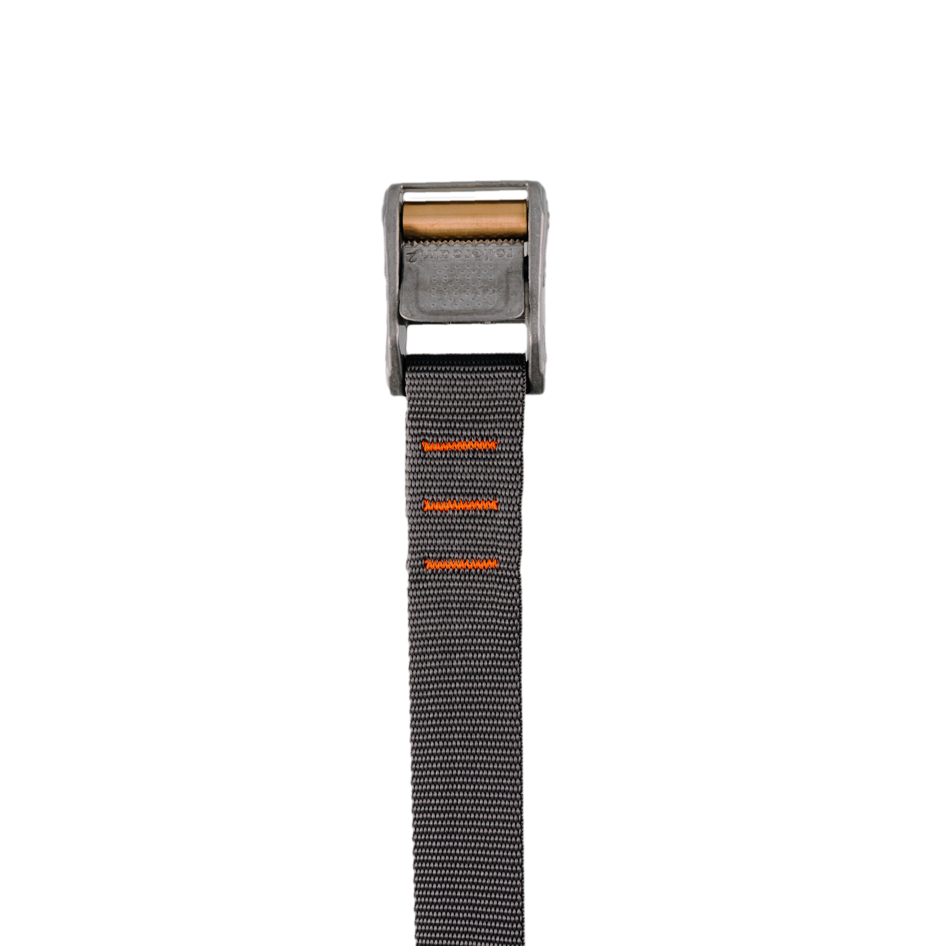 Rollercam 1.25" straight end strap showing the durable material and sleek design ideal for various applications.