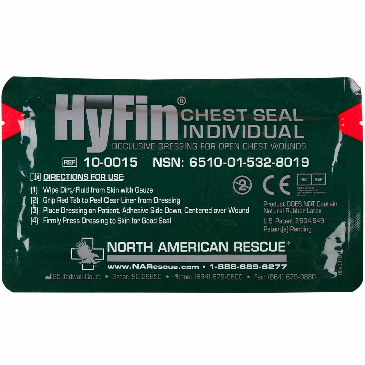 HyFin Chest Seal, 6" x 6" - OVERLANDERS Outfitter
