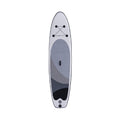 10ft inflatable SUP paddle board from SAKSBY WHOLESALE with carrying bag and pump, shown from the front view.
