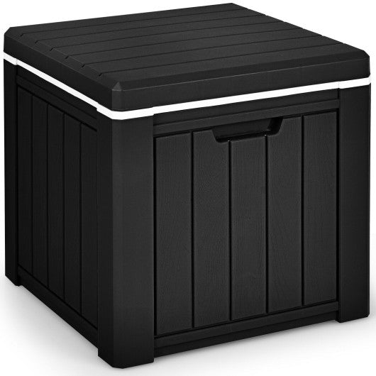 VYSN 10 4-in-1 Gallon Storage Cooler in black for outdoor picnics, sports events, with a sturdy handle and spacious design
