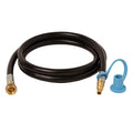 Flame King RV, Van, Trailer Low Pressure Quick Connect 48 Inch, 3/8 Inch ID Female SAE Gas Flare Fitting - We The Collective