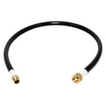 Flame King 32-inch propane hose assembly with 3/8 inch connectors for LP and natural gas, made of durable thermo plastic.
