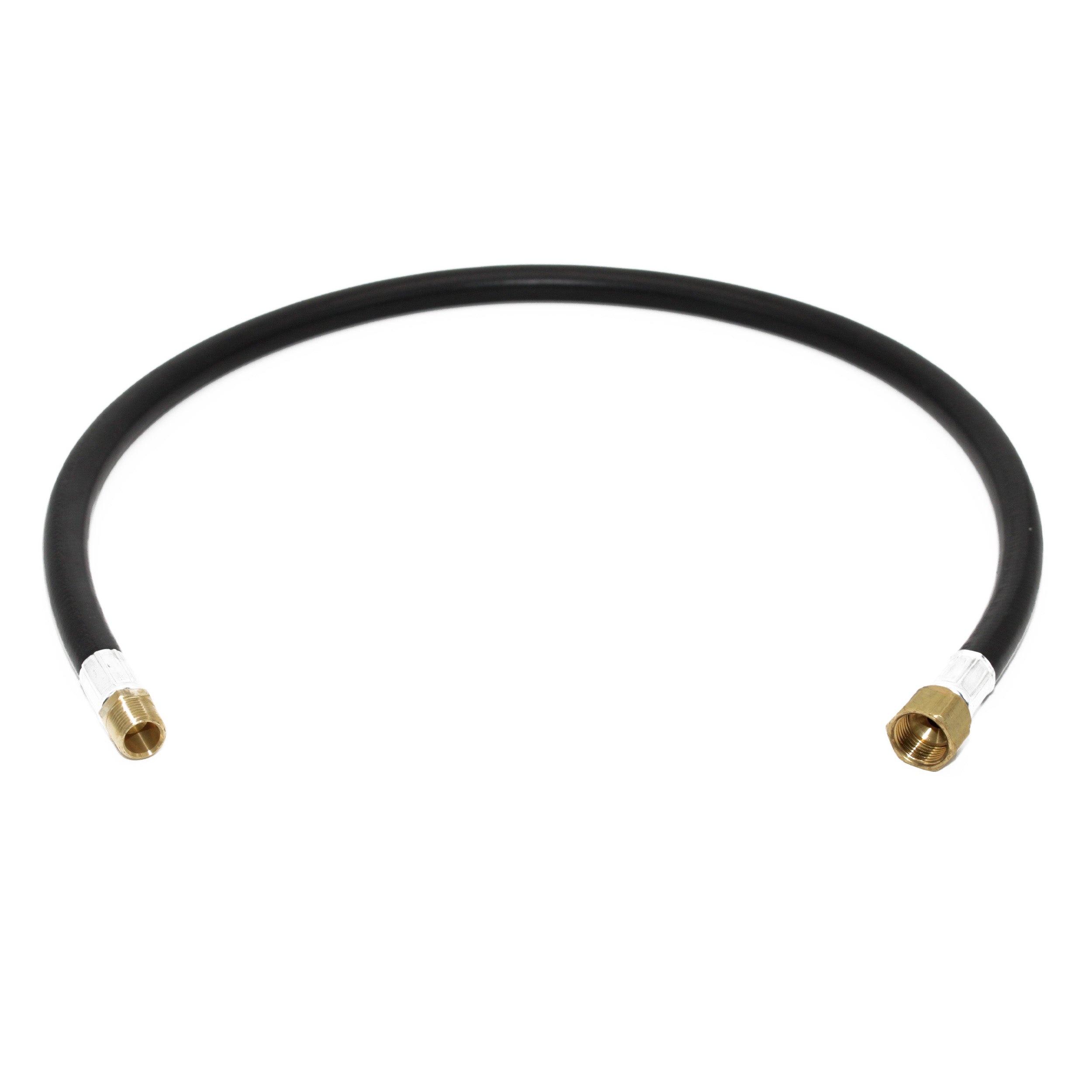 Flame King Thermo Plastic Hose Assembly for LP and natural gas, 40-inch length, 3/8-inch diameter, flexible gas hose.