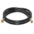 Flame King 60-inch propane hose assembly for LP and natural gas, 3/8 inch diameter, flexible and durable plastic hose for gas connections.