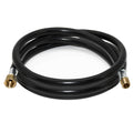 Flame King 96-inch propane hose assembly for LP and natural gas, 3/8 inch diameter, flexible thermo plastic hose.