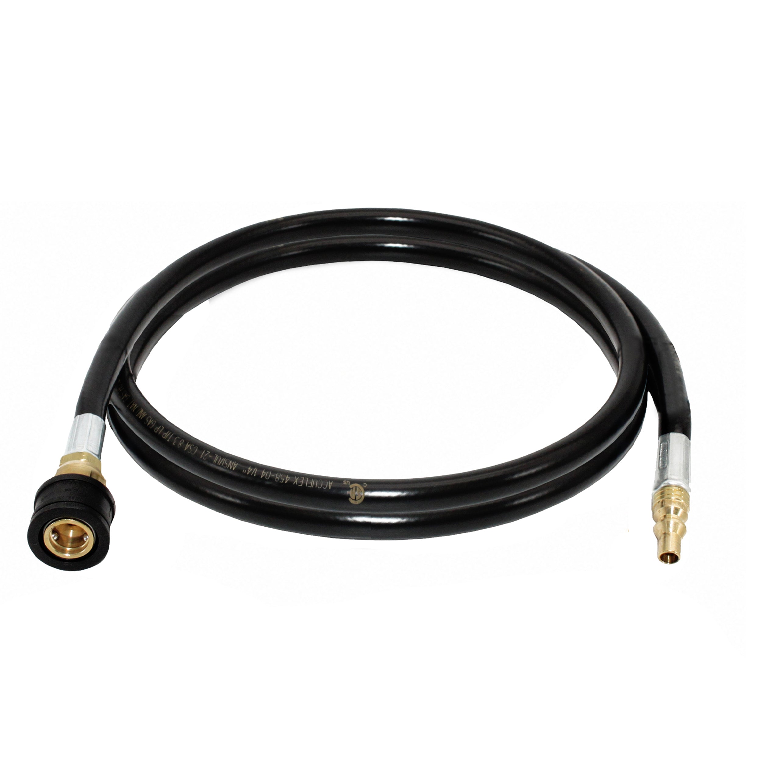 Flame King RV, Van, Trailer, Dual Quick Connect Hose, LP Gas Only, 72 Inch, 1/4 Inch