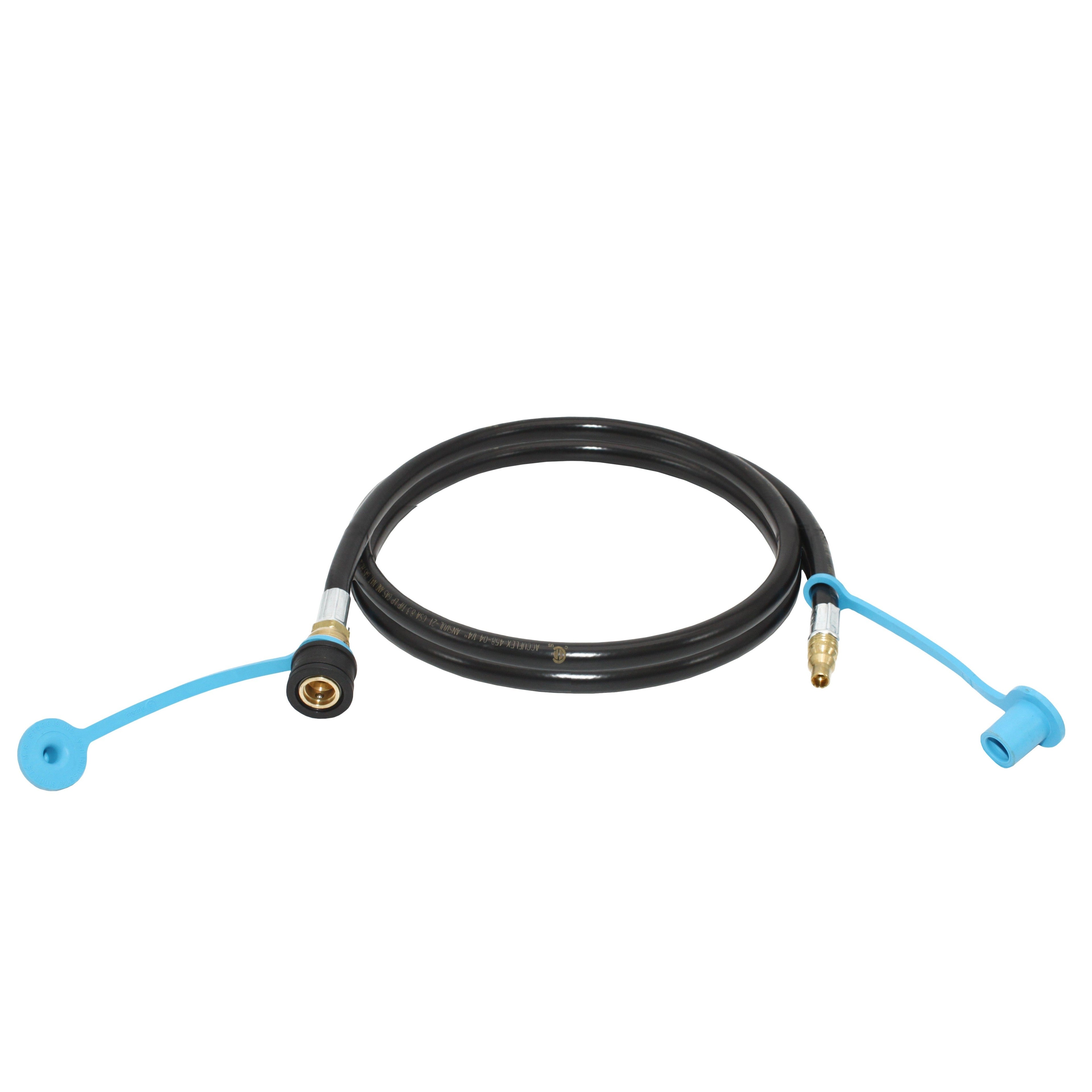 Flame King RV, Van, Trailer, Dual Quick Connect Hose, LP Gas Only, 72 Inch, 1/4 Inch