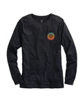 Men's grey Western long sleeve T-shirt by Tin Haul with ombre logo design, made by HatCountry.