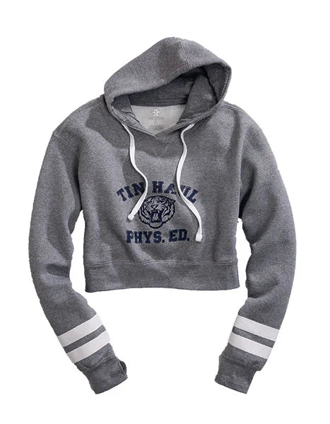 Tin Haul Tiger Print (Grey) - Women's Hoodie Sweatshirt - OVERLANDERS Outfitter