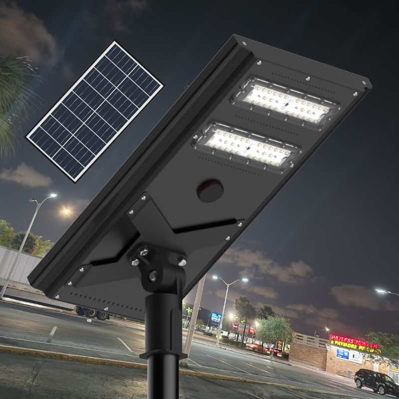 Commerical Solar Power LED Parking Lot Light - 2 Years Warranty - OVERLANDERS Outfitter