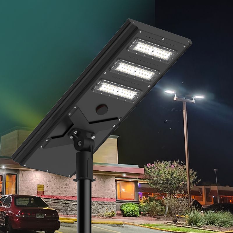 Commerical Solar Power LED Parking Lot Light - 2 Years Warranty - OVERLANDERS Outfitter