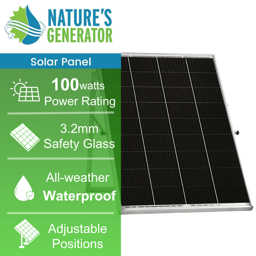 Nature's Generator 100W Rigid Solar Panels - We The Collective