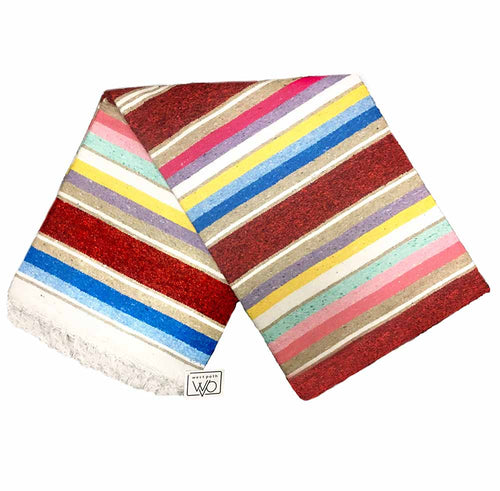 100% Cotton Red Serape Blanket - OVERLANDERS Outfitter