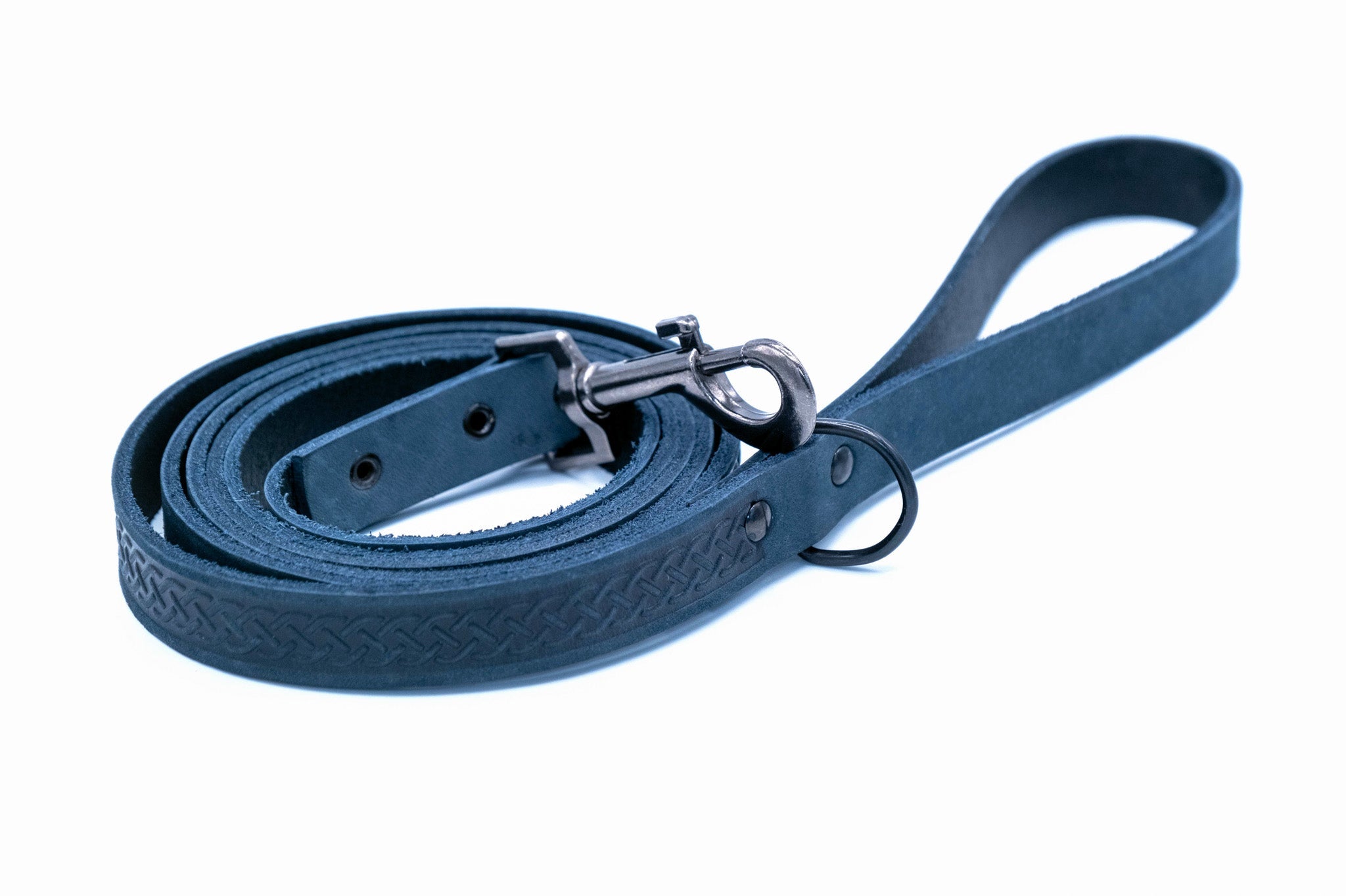 Celtic Sport Blue Jeans Leather Dog Leash - OVERLANDERS Outfitter