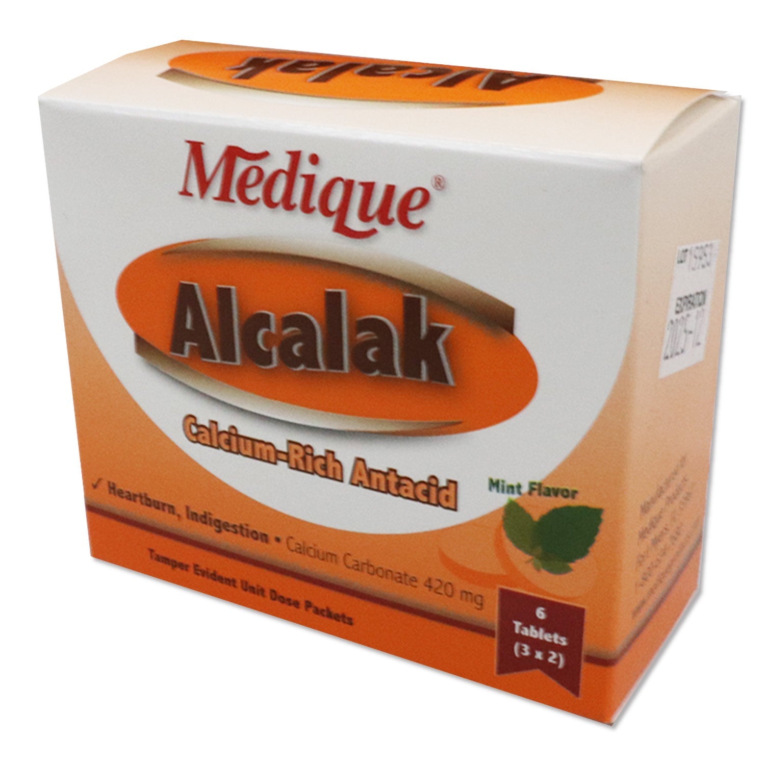 Alcalak medicine and topicals box with six units, featuring packaging labeled for health and wellness use.