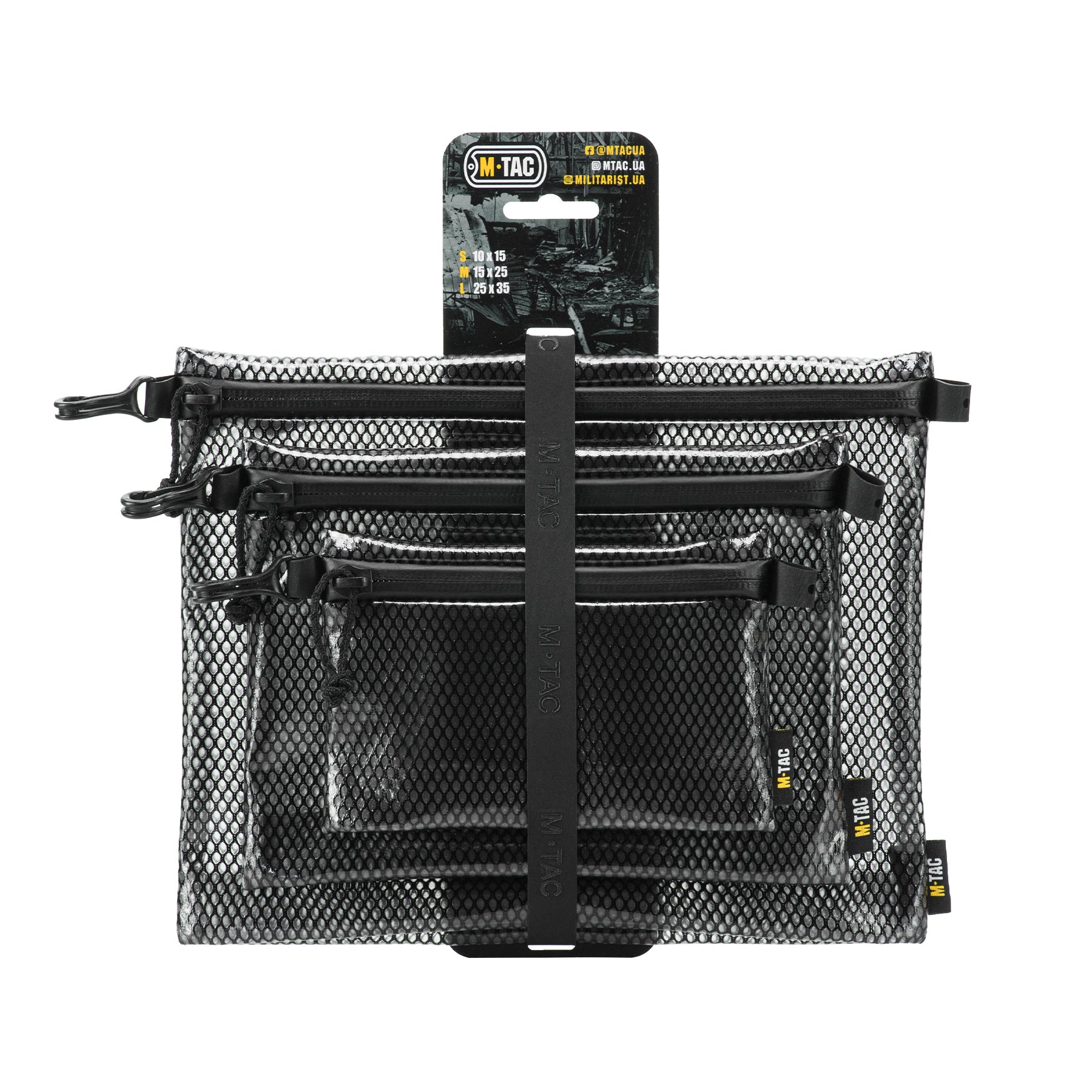 M-TAC Elite Zip Pocket Organizer Set featuring multiple compartments and durable fabric for efficient storage and organization.