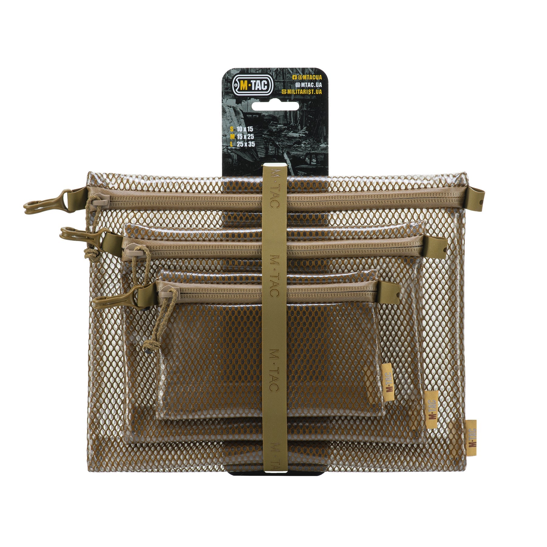 M-Tac Zip Pocket Organizer Set Elite featuring multiple compartments and a durable design for efficient storage.
