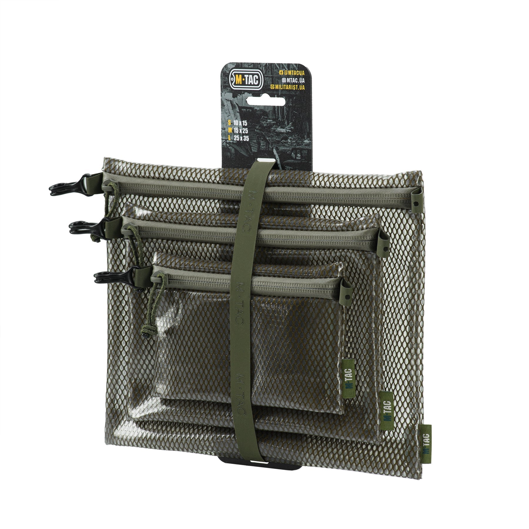 M-TAC Zip Pocket Organizer Set Elite featuring multiple compartments and a durable design for efficient storage and organization.