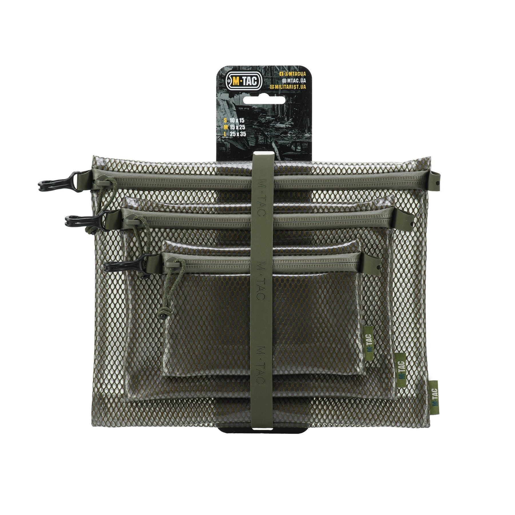 M-Tac Zip Pocket Organizer Set Elite with multiple compartments for efficient storage and organization of small items.