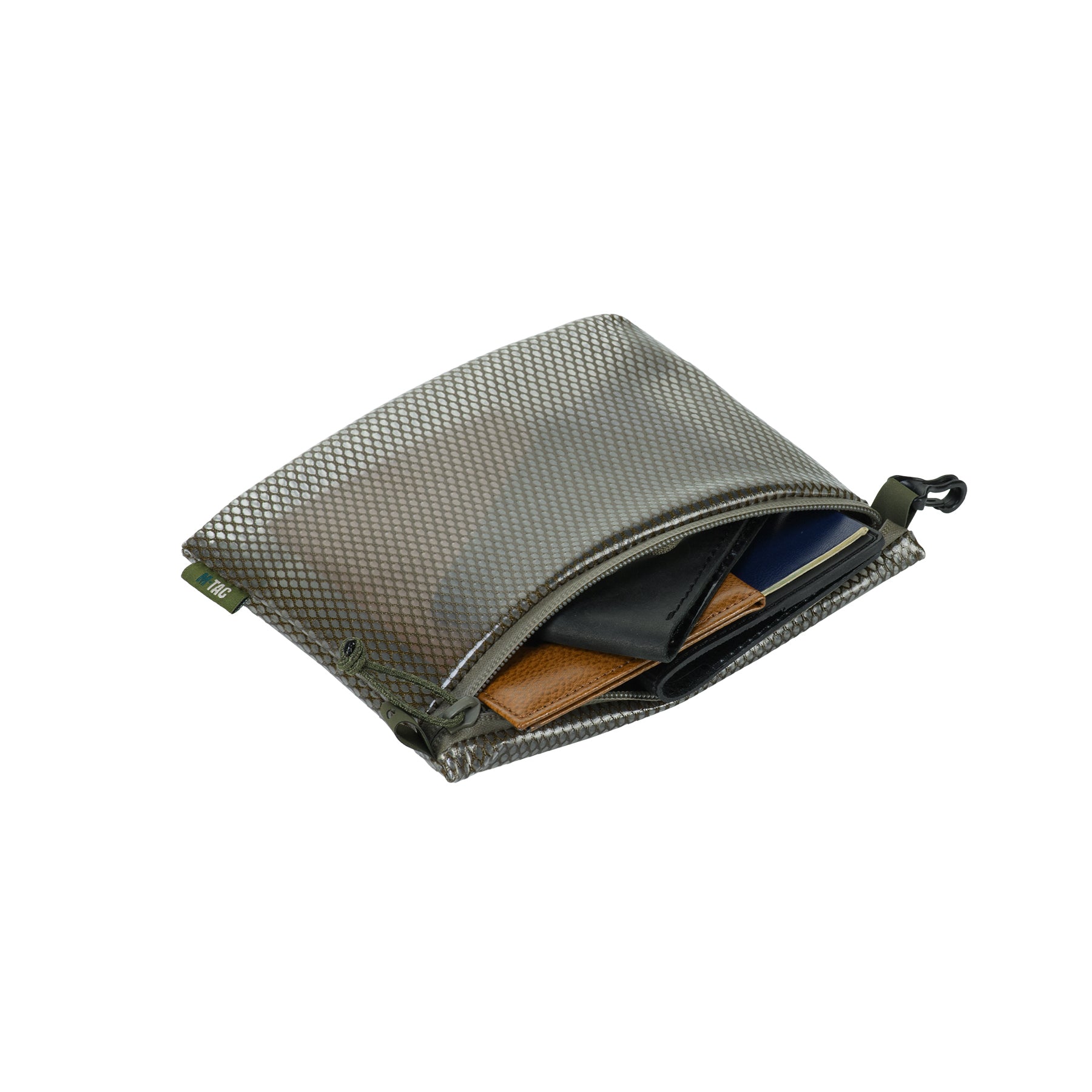 M-Tac Elite Zip Pocket Organizer Set featuring multiple compartments for organized storage and easy access.
