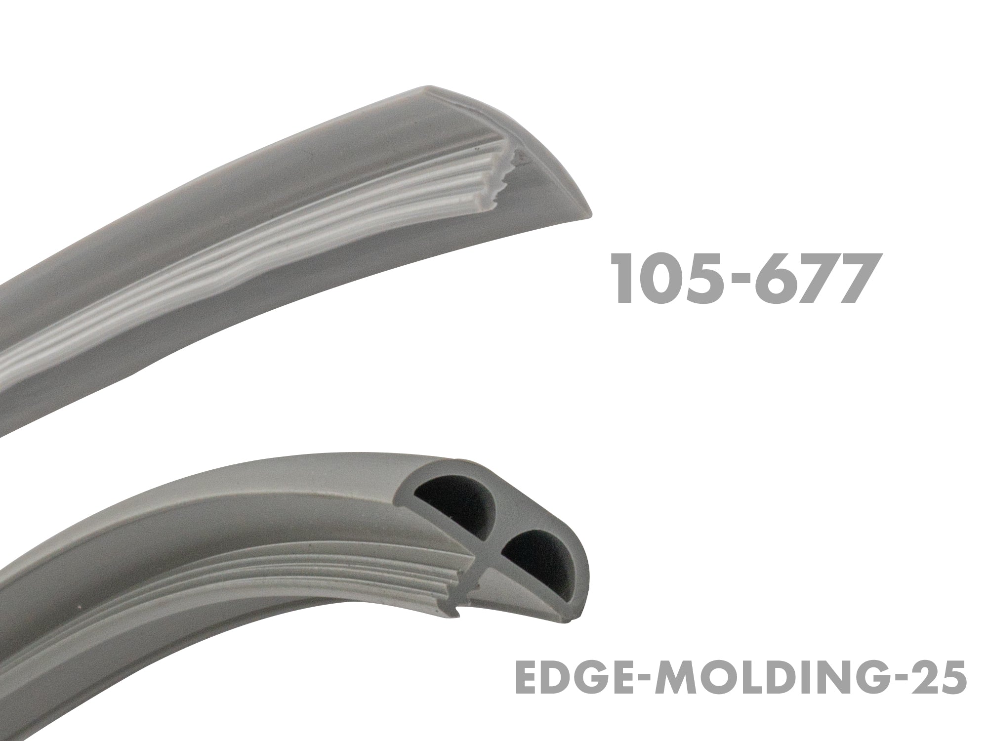 Solid cabinetry edge molding by GoWesty, showing detailed close-up of the unclassified wood edge molding for furniture finishing.