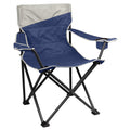 TRAPSKI Coleman Big Tall Quad Camping Chair in Skyfall Blue with sturdy frame and comfortable seating for outdoor camping.