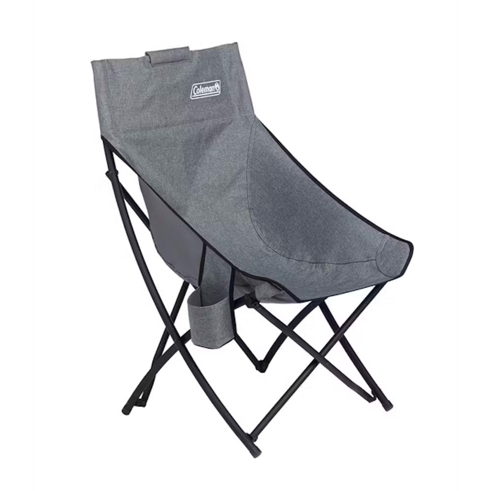 TRAPSKI Coleman Forester Series Grey camping bucket chair with sturdy frame and comfortable fabric for outdoor use