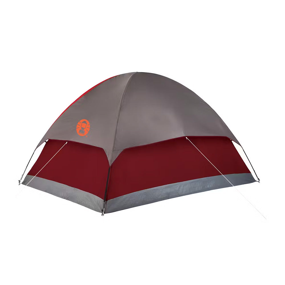 Coleman 4-Person Flatwoods II Lightweight Dome Camping Tent - Red - OVERLANDERS Outfitter