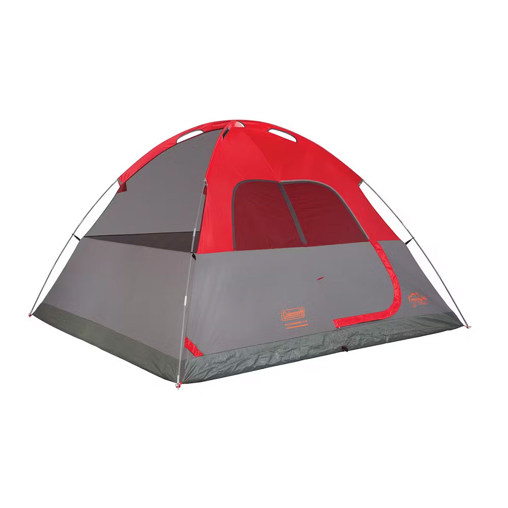 Coleman 6-Person Flatwoods II Lightweight Dome Camping Tent - Red - OVERLANDERS Outfitter