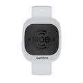 Garmin MOB Tag with white quick-release band, trolling motor safety accessory, designed for marine safety and quick attachment.