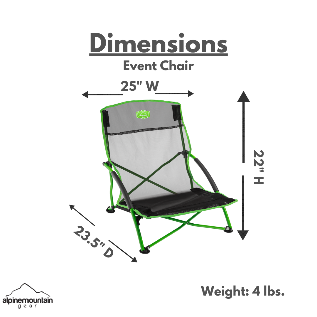 Event Chair - Green - OVERLANDERS Outfitter