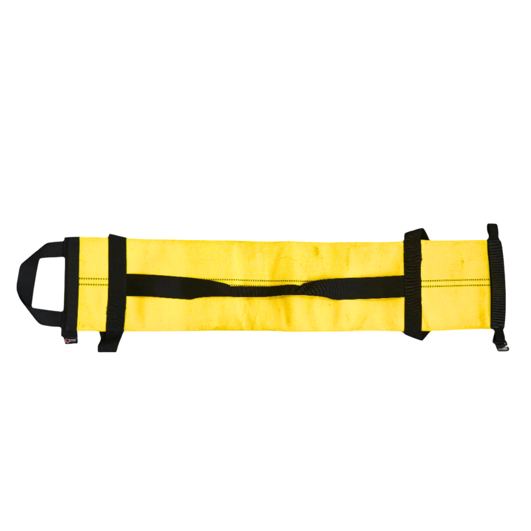 Recycled Firefighter Workout Battle Bag Blaze Builder with adjustable straps and multiple compartments, designed for fitness training and gym use.