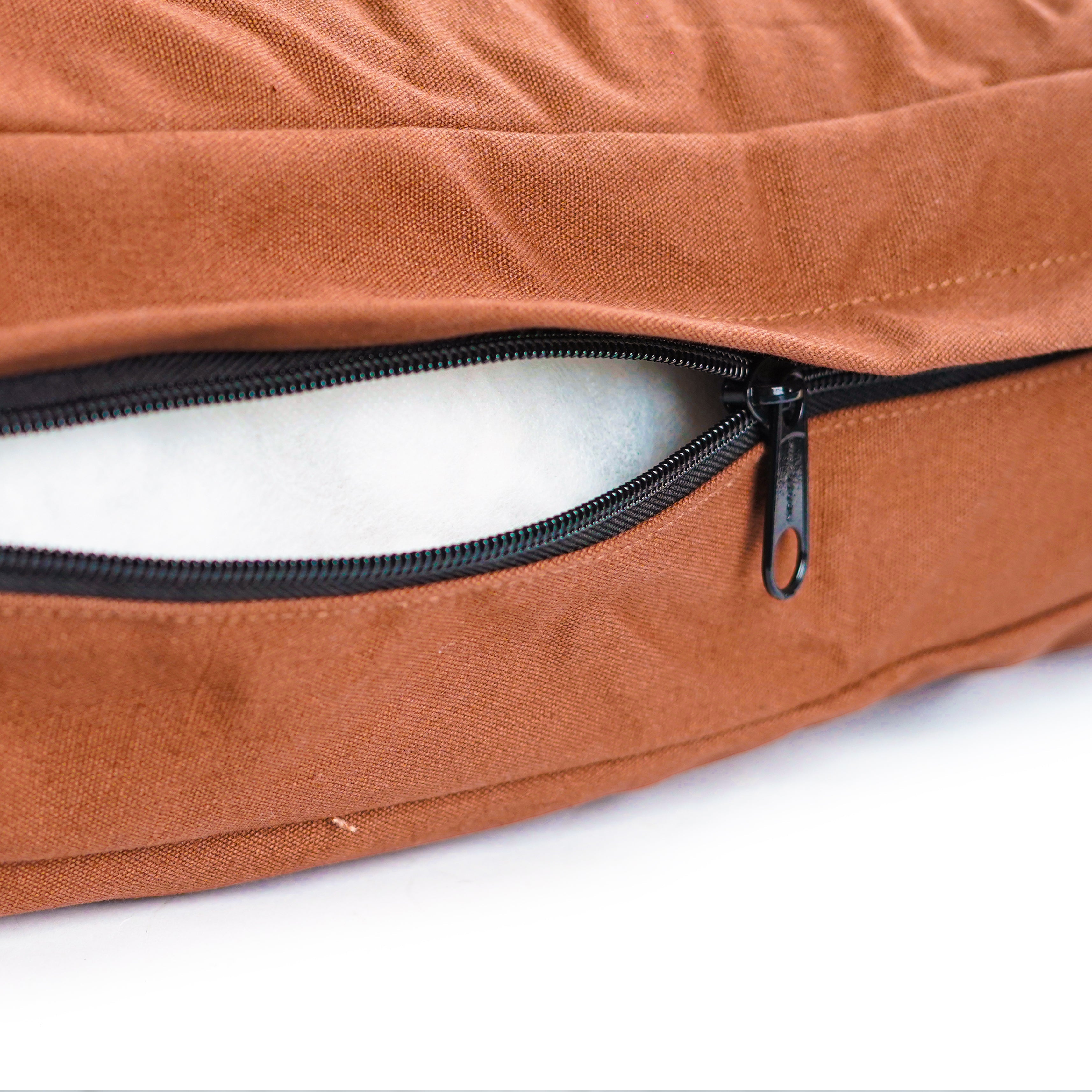 White Duck Outdoors pet dog bed with plush fabric and cushioned sides, ideal for comfortable outdoor or indoor use.