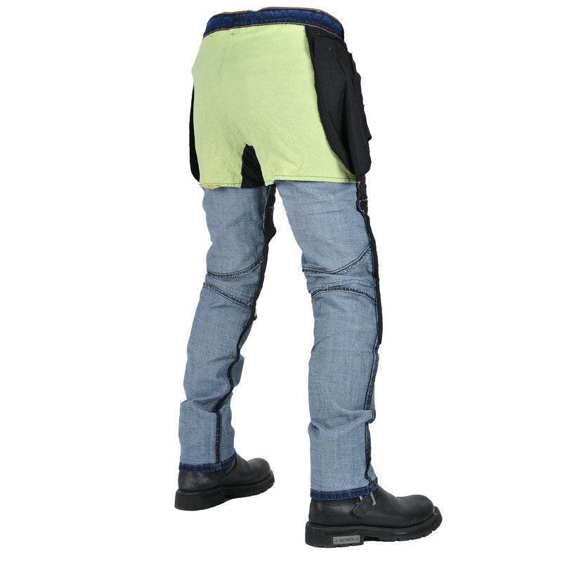 Men's LOONG BIKER™ Cross Fire Kevlar motorcycle jeans by Bean's Moto Booth, featuring durable fabric and protective design.